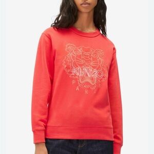 Kenzo Red Tiger Embroidered Sweater